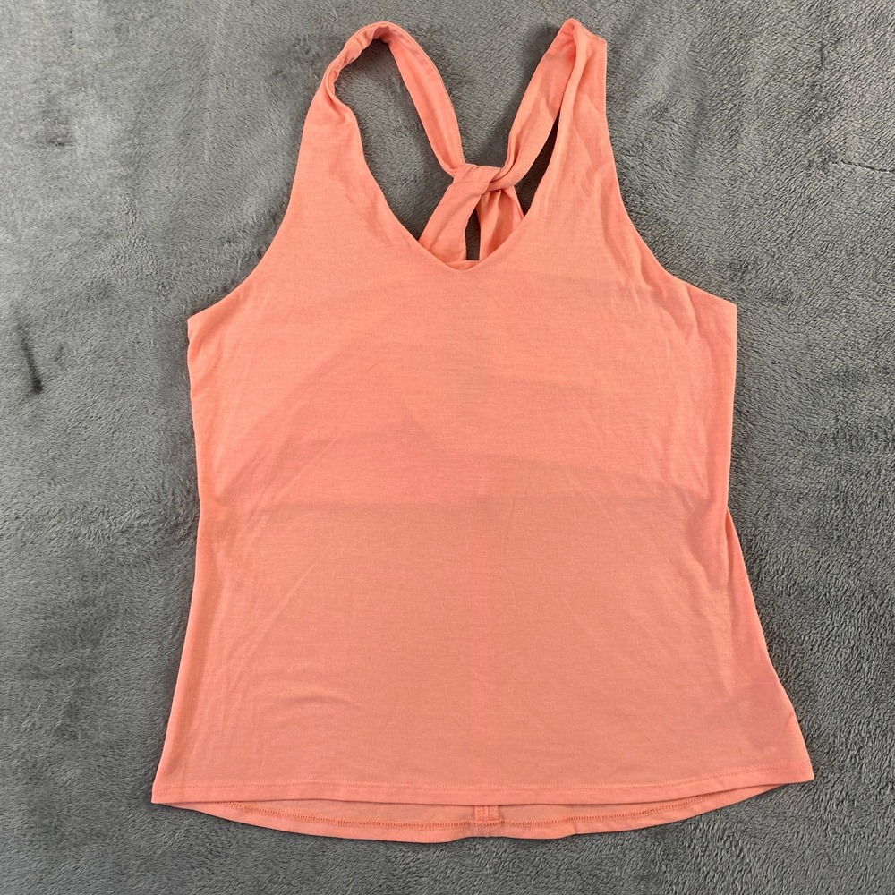 Athleta Tank Top Women XS Coral Essence Cross Back Activewear Gym Yoga 291857-07